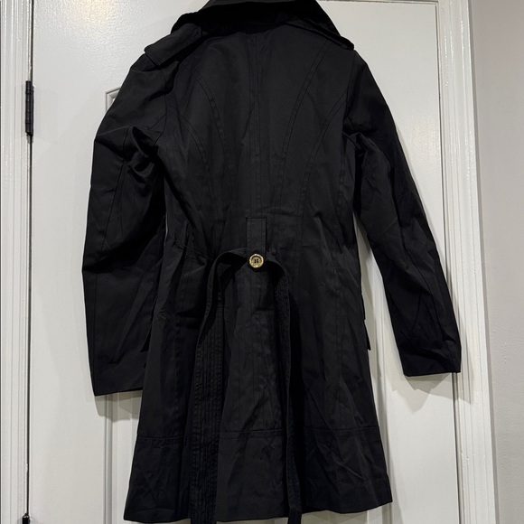 Women’s Black Belted Trench Coat Size Small - Picture 7 of 7
